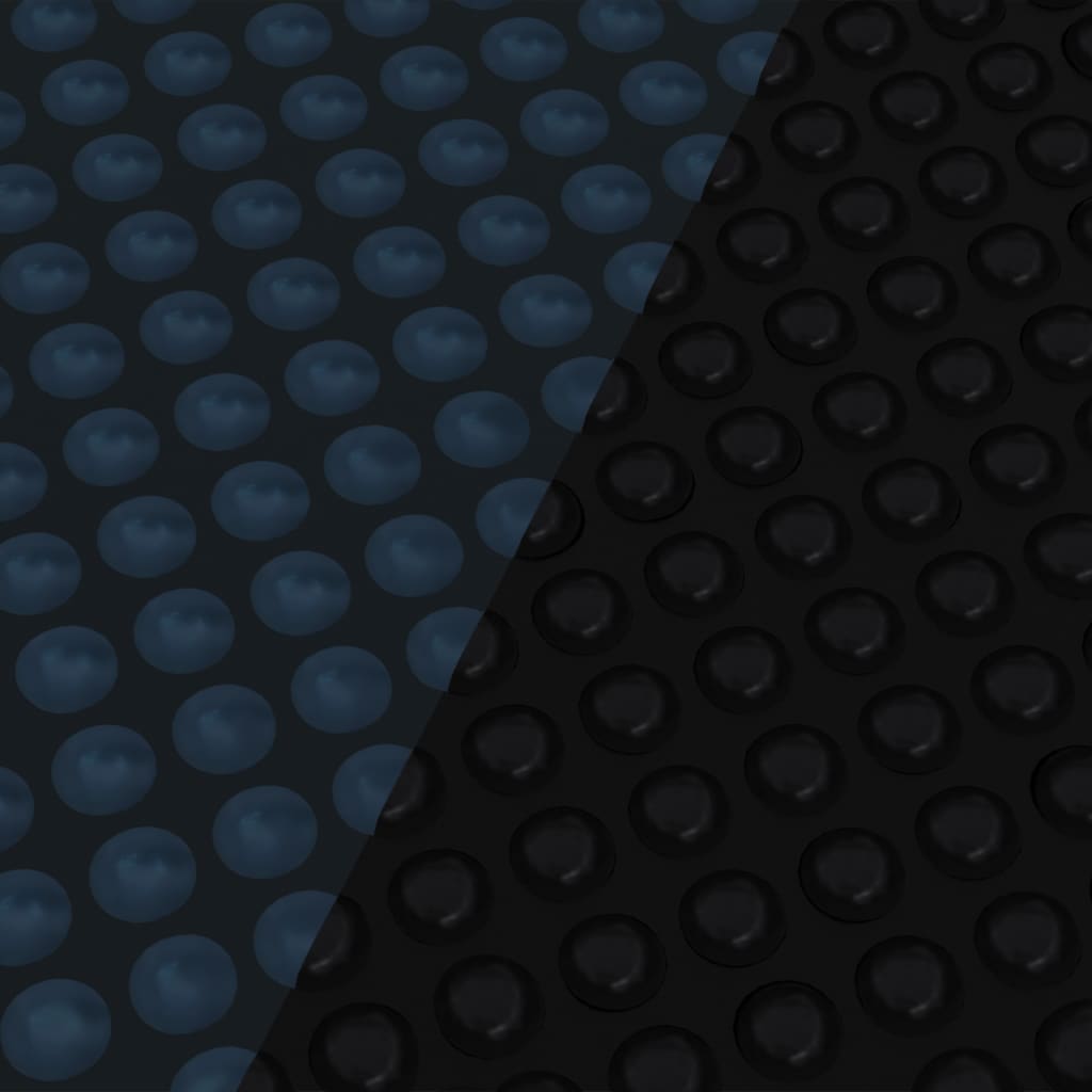 vidaXL Pływająca folia solarna z PE, 1000x600 cm, czarno-niebieska
