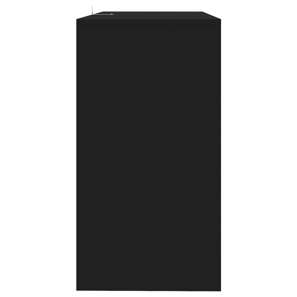vidaXL Stolik konsolowy, czarny, 89x41x76,5 cm