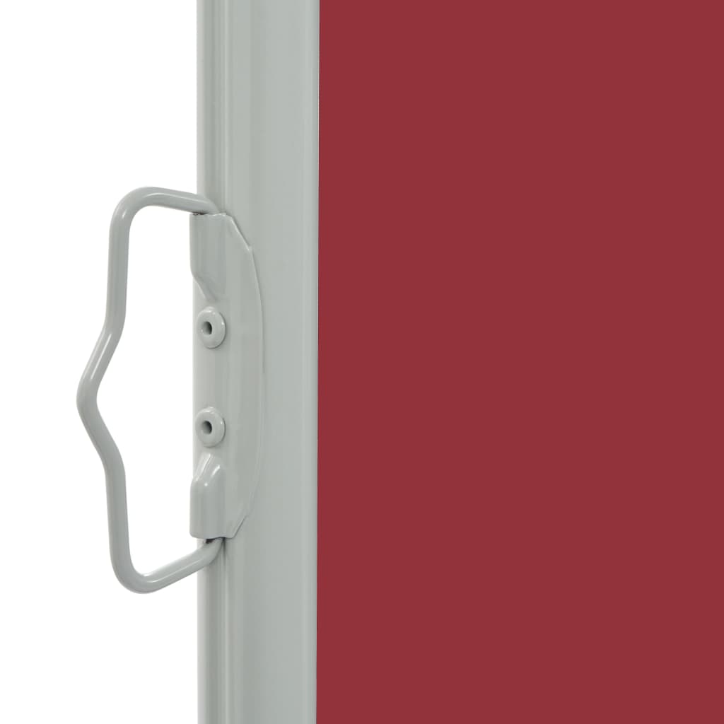 vidaXL Wysuwana markiza boczna na taras, 80 x 300 cm, czerwona