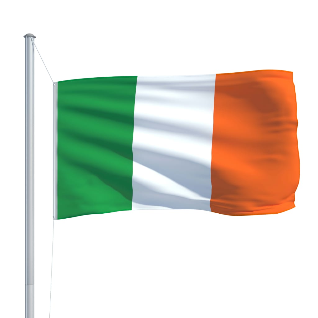 vidaXL Flaga Irlandii z aluminiowym masztem, 6,2 m