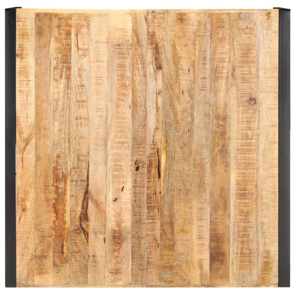 vidaXL Stolik kawowy, 120 x 120 x 40 cm, surowe drewno mango