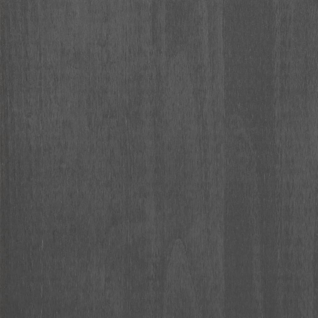 vidaXL Szafka, ciemnoszara, 90x40x80 cm, lite drewno sosnowe