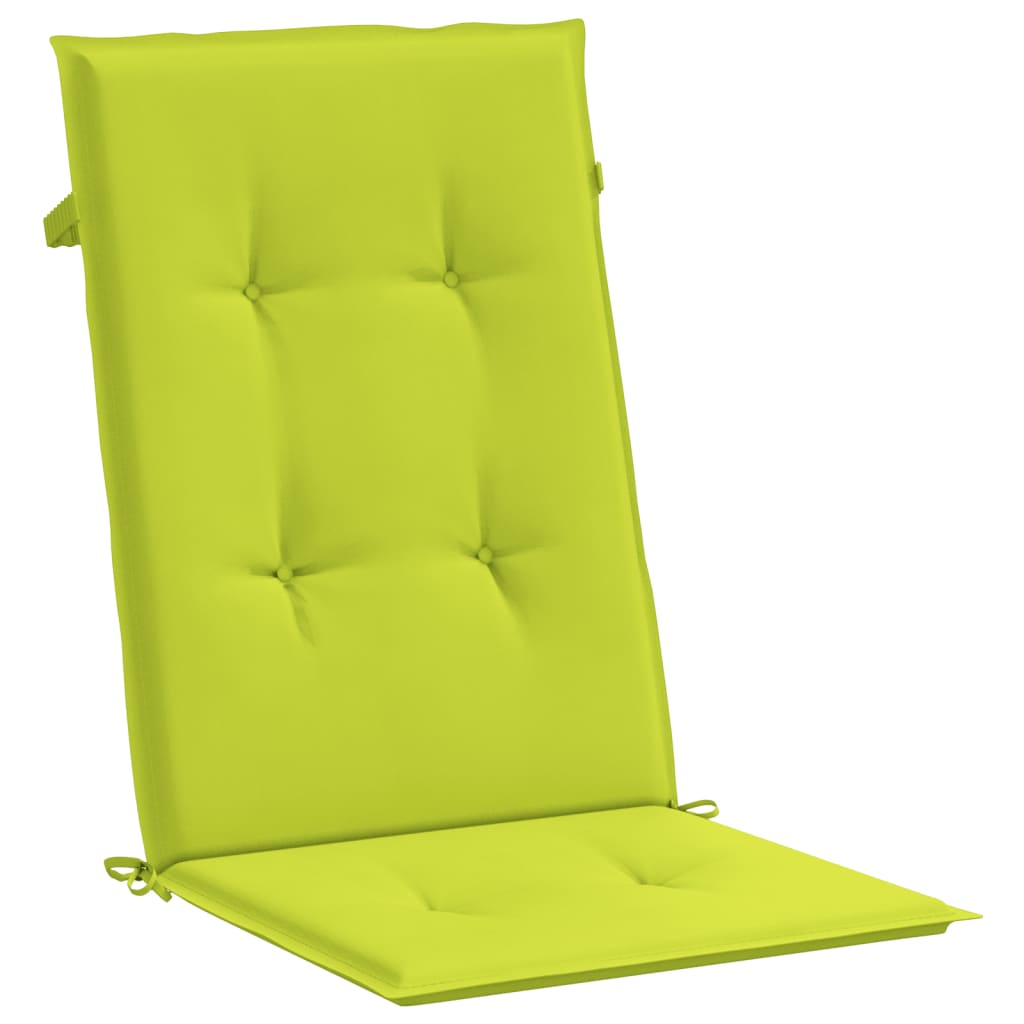 vidaXL Poduszki na krzesła ogrodowe, 6 szt., jasnozielone, 120x50x3 cm