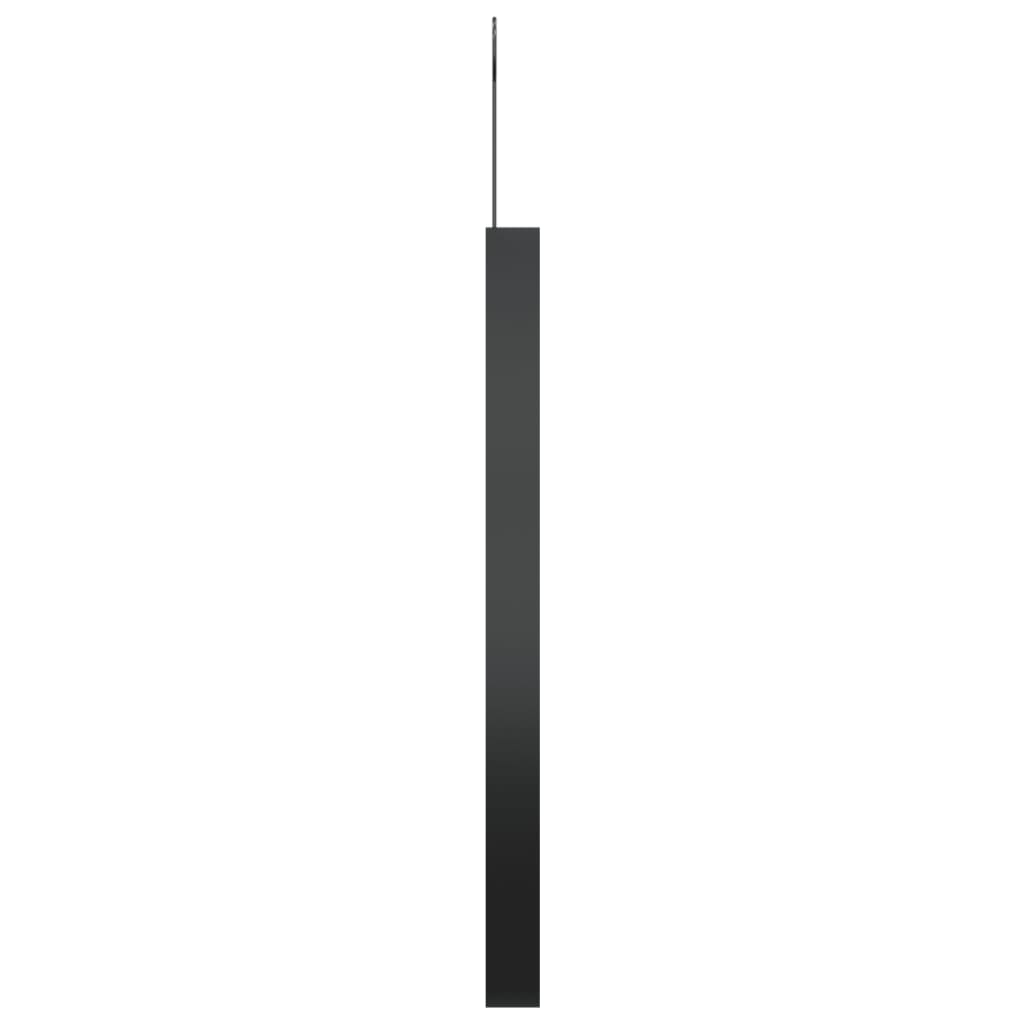 vidaXL Lustro ścienne z zawieszką, czarne, 40 cm