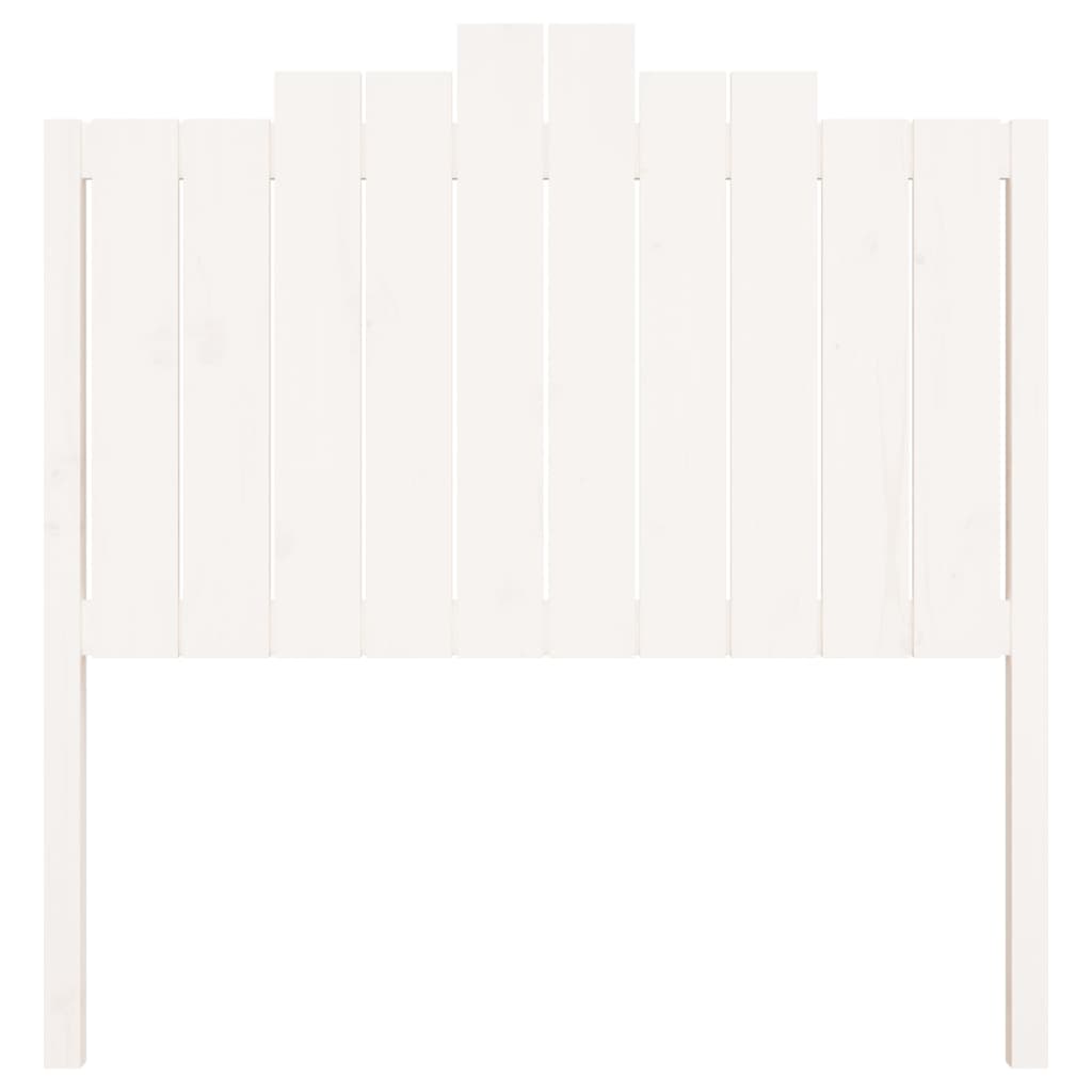 vidaXL Wezgłowie łóżka, białe, 106x4x110 cm, lite drewno sosnowe