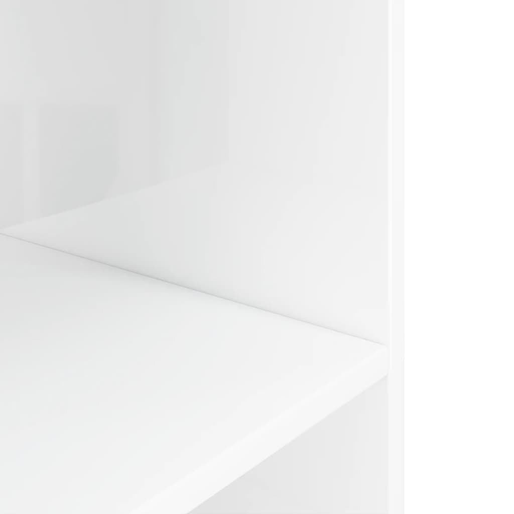 vidaXL Szafka pod akwarium, biała na wysoki połysk, 60,5x36x72,5 cm