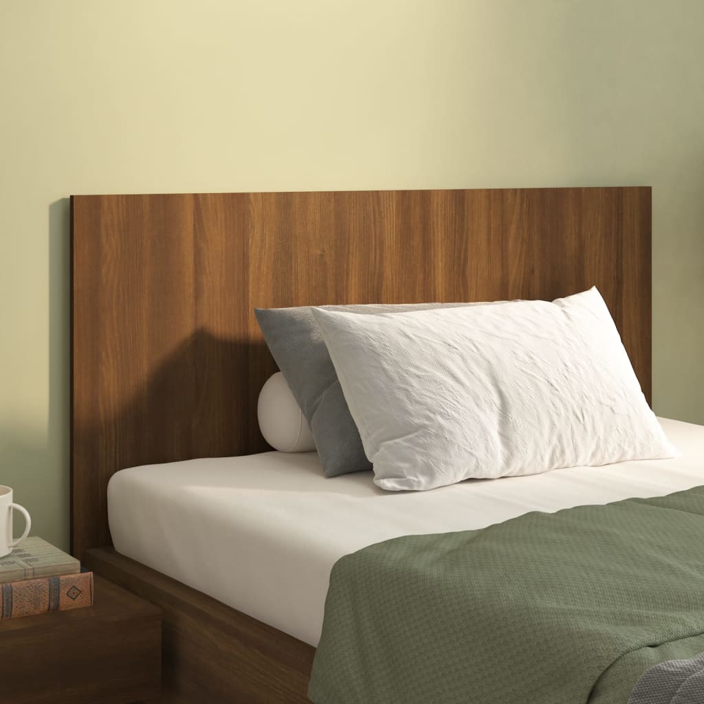 vidaXL Wezgłowie łóżka, brązowy dąb, 120x1,5x80 cm