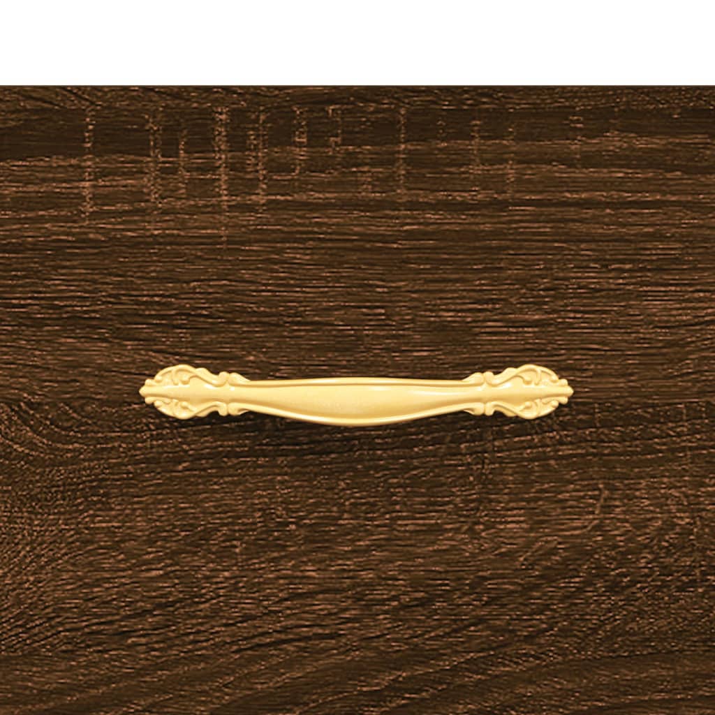 vidaXL Szafka, brązowy dąb, 34,5x34x90 cm, materiał drewnopochodny