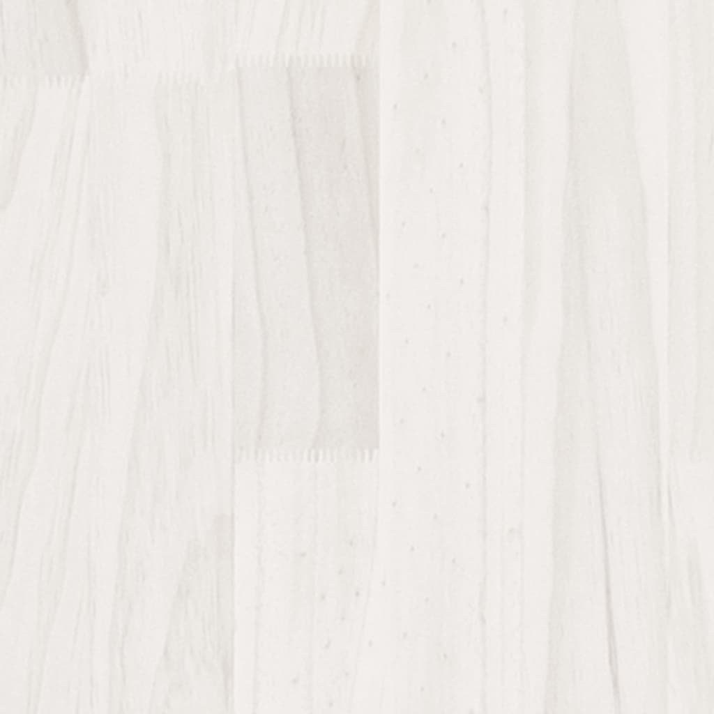 vidaXL Szafka boczna, biała, 35,5 x 33,5 x 76 cm, drewno sosnowe