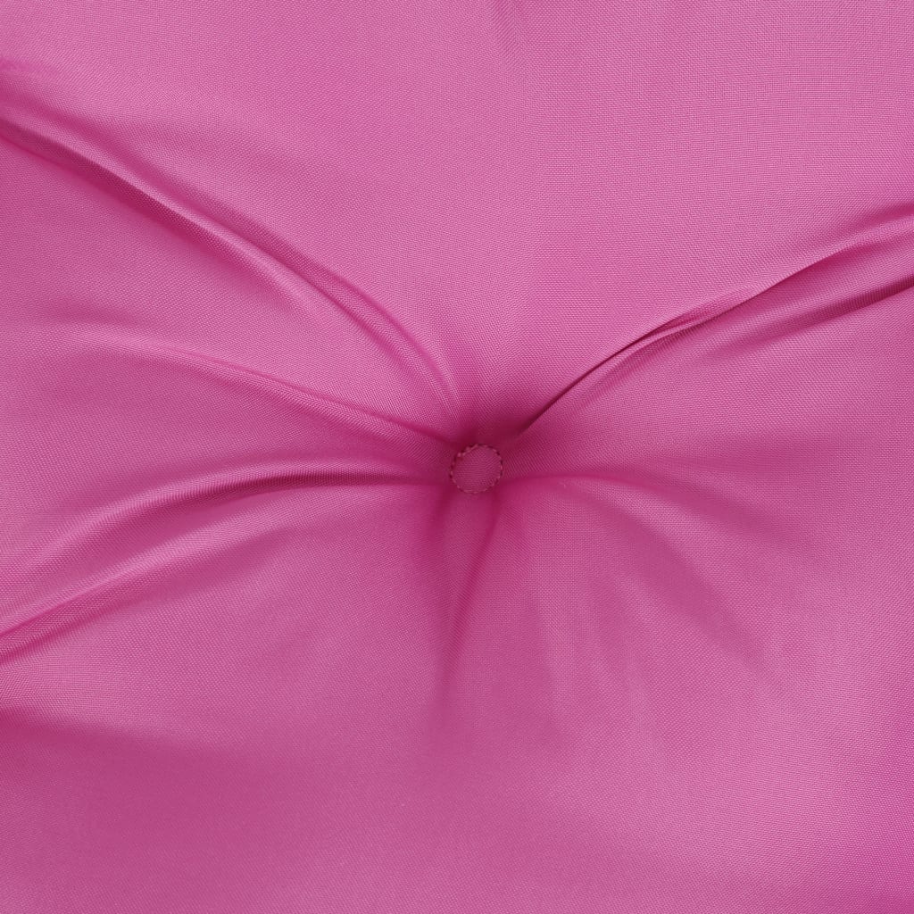 vidaXL Poduszka na ławkę ogrodową, różowa, 110x50x7 cm, tkanina