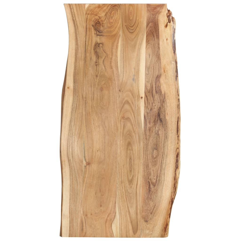 vidaXL Blat, lite drewno akacjowe, 118x(50-60)x2,5 cm