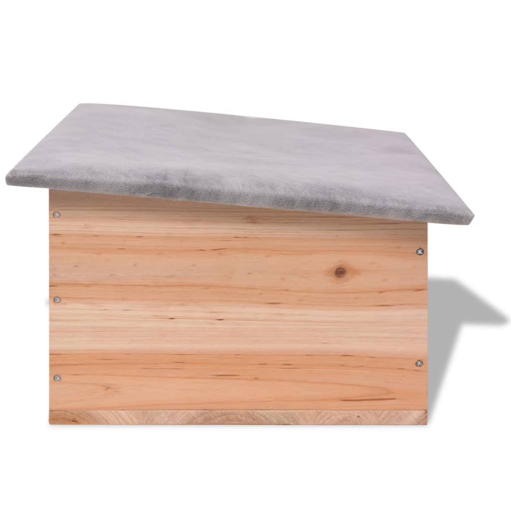 vidaXL Domek dla jeży, 45x33x22 cm, drewniany