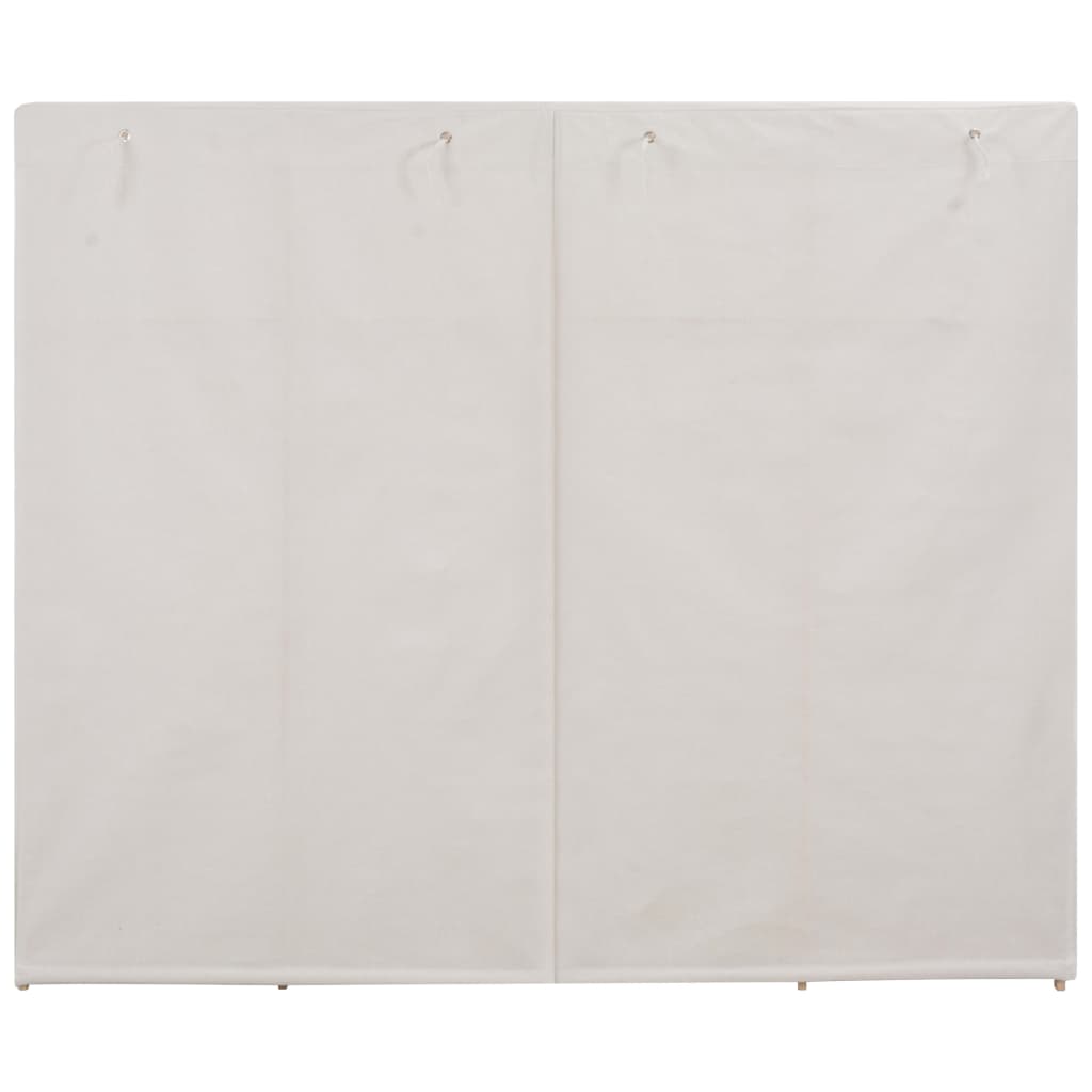 vidaXL Szafa, biała, 200x40x170 cm, materiałowa