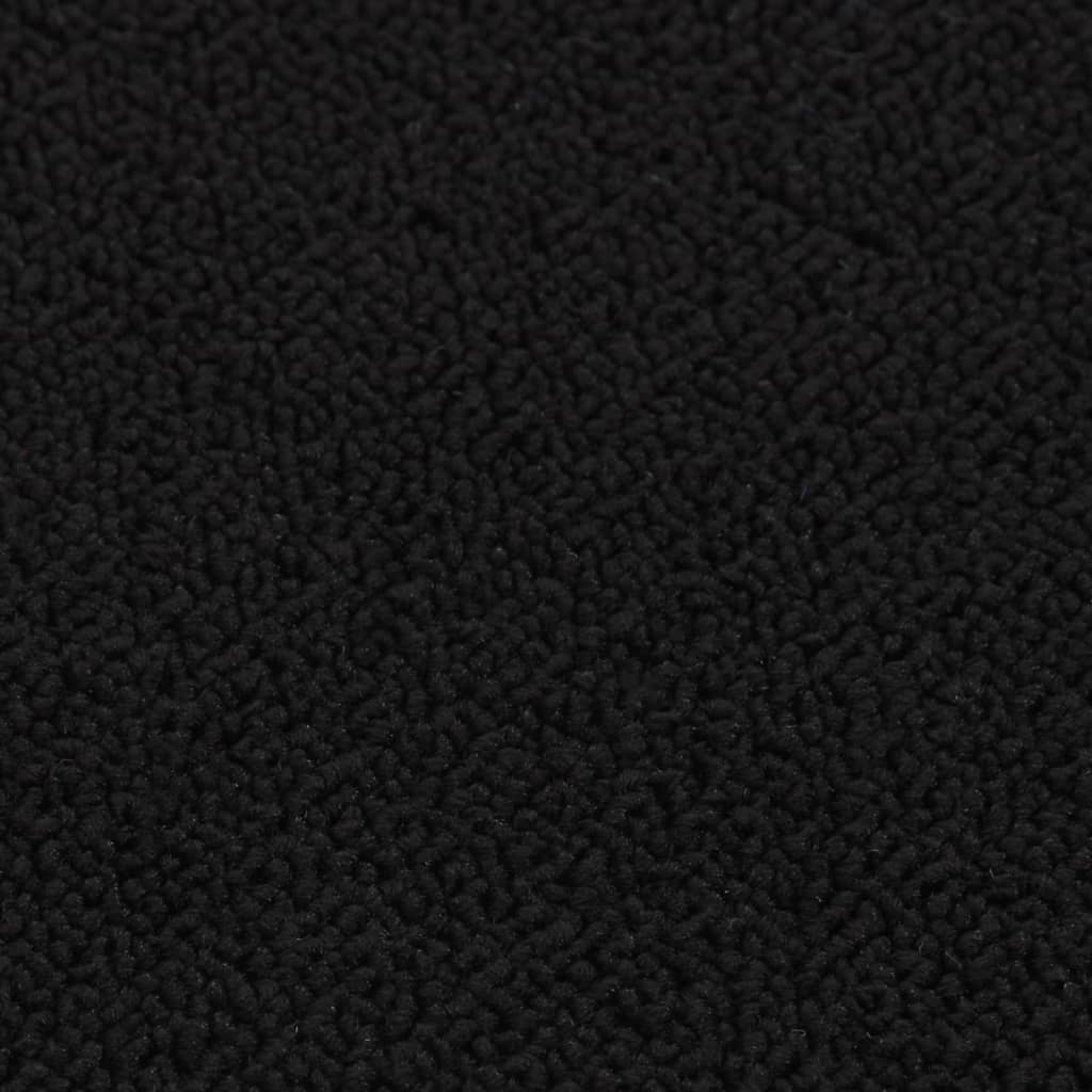 vidaXL Nakładki na schody, 15 szt., 75x20 cm, czarne, antypoślizgowe