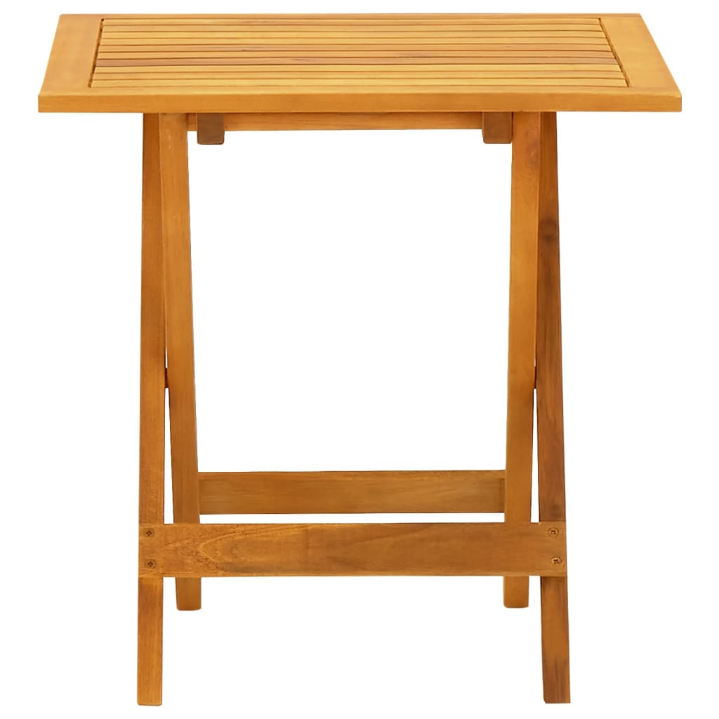 vidaXL Leżak tarasowy i stolik, lite drewno akacjowe i textilene
