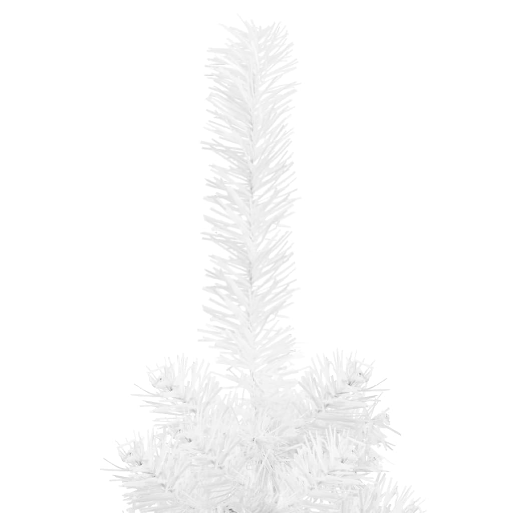 vidaXL Smukła choinka, biała, 210 cm