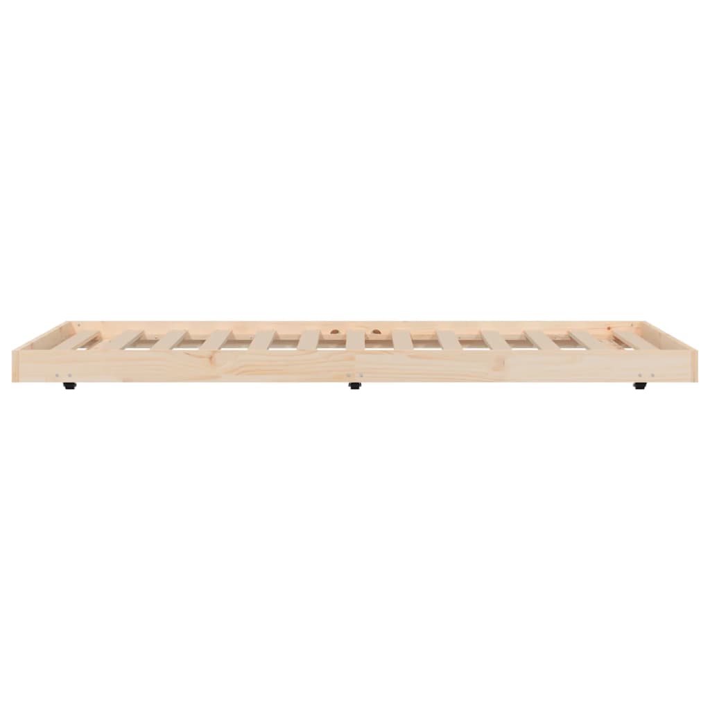 vidaXL Rama łóżka, 75x190 cm, lite drewno sosnowe