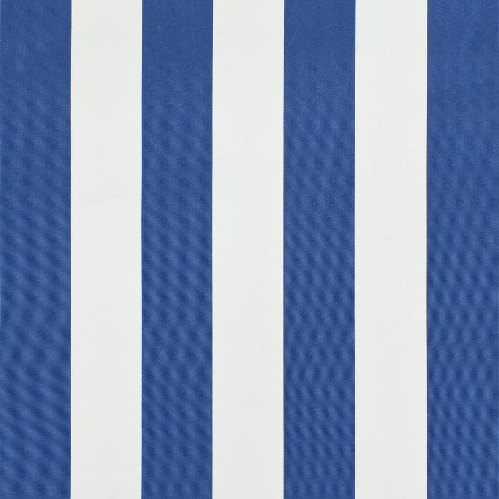 vidaXL Markiza zwijana, 200 x 150 cm, niebiesko-biała