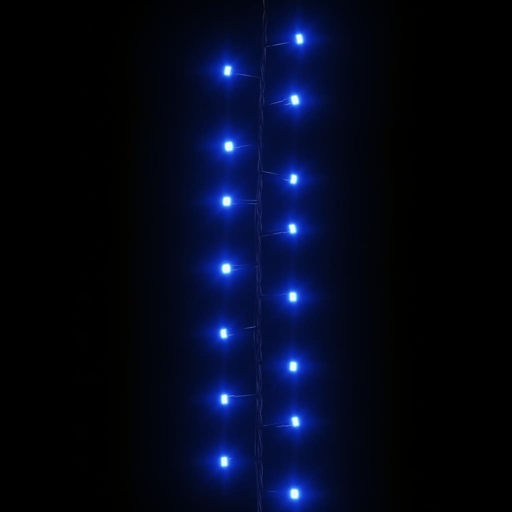 vidaXL Sznur LED, 400 diod, gęsto rozmieszczone, niebieskie, 13 m