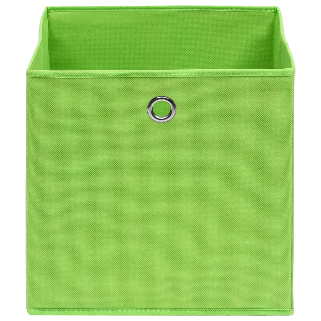 vidaXL Pudełka z włókniny, 4 szt. 28x28x28 cm, zielone