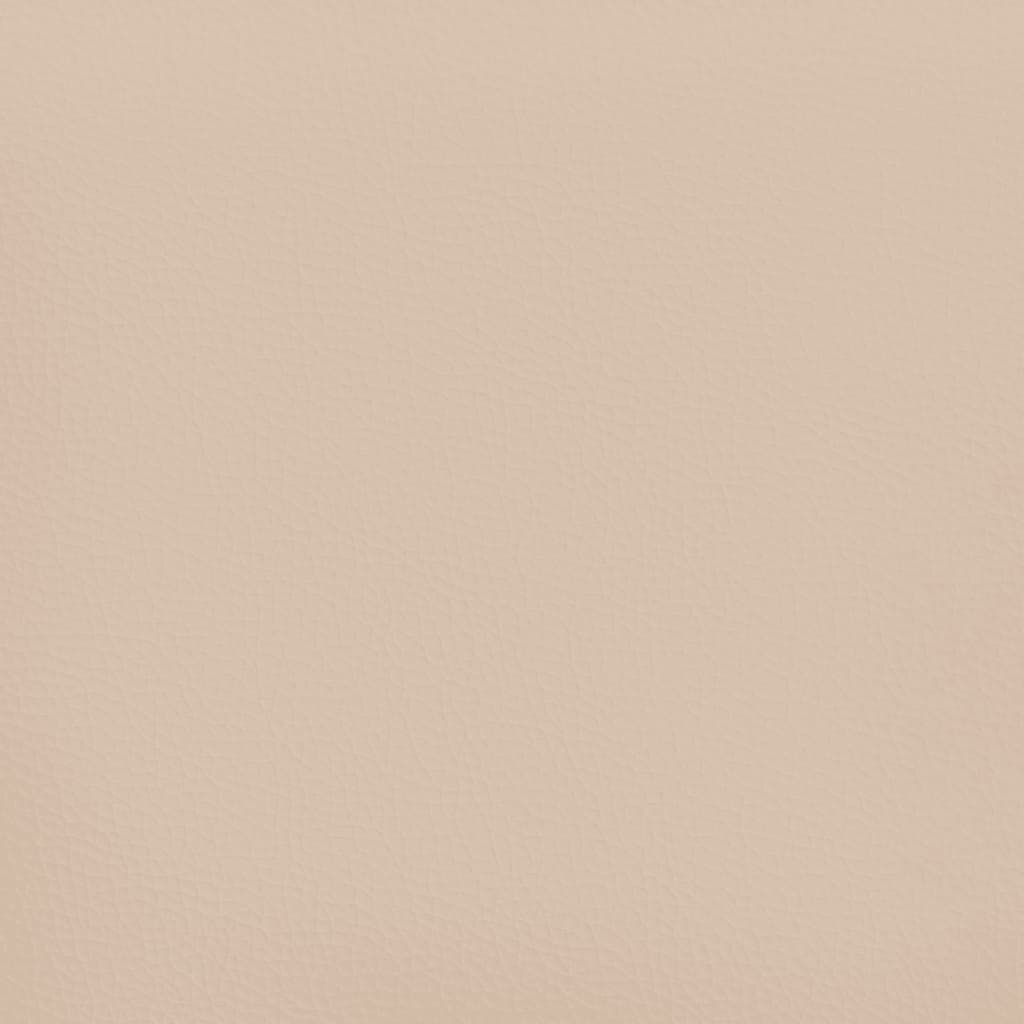 vidaXL Zagłówek uszak, cappuccino, 103x16x78/88 cm, sztuczna skóra