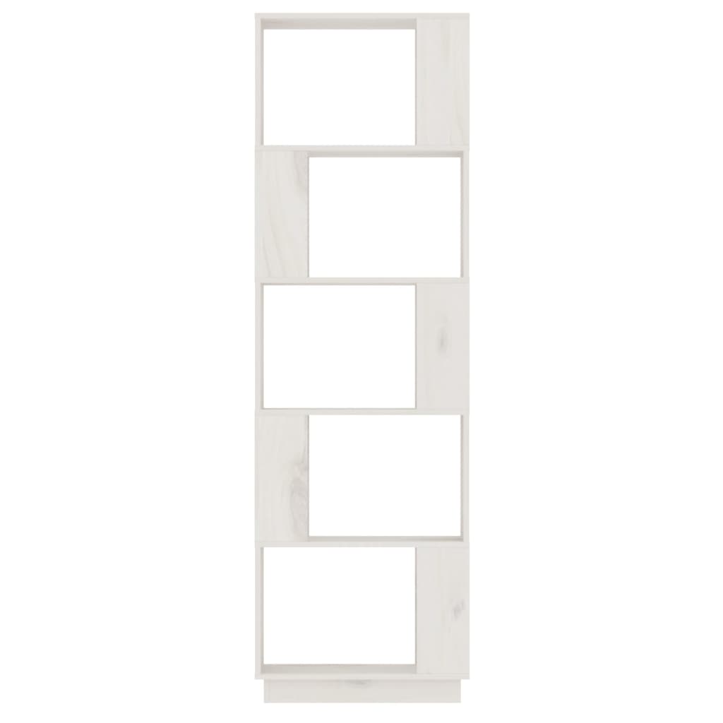 vidaXL Regał na książki/przegroda, biały, 51x25x163,5 cm, sosnowy
