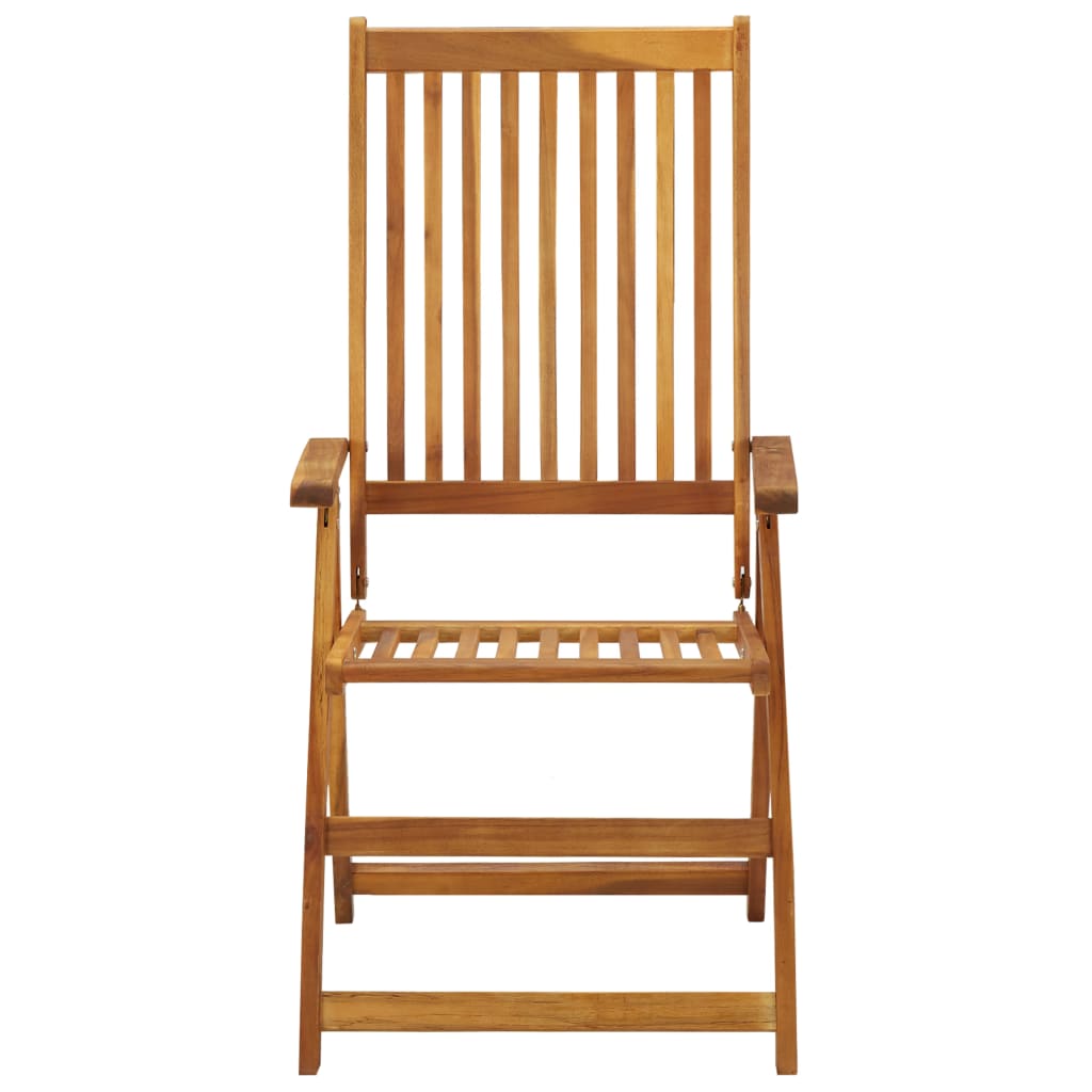 vidaXL Składane krzesła ogrodowe z poduszkami, 6 szt., drewno akacjowe