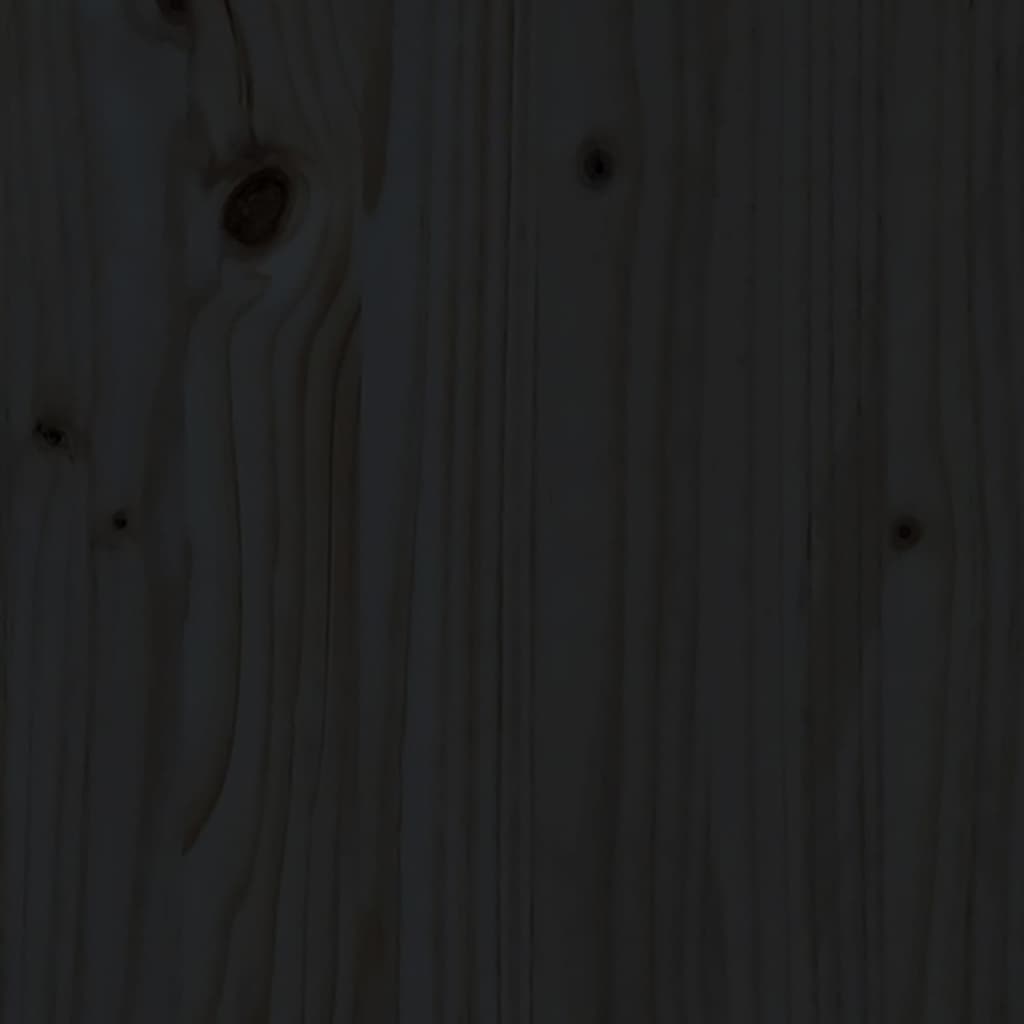 vidaXL Stolik kawowy, czarny, Ø 40x60 cm, lite drewno sosnowe