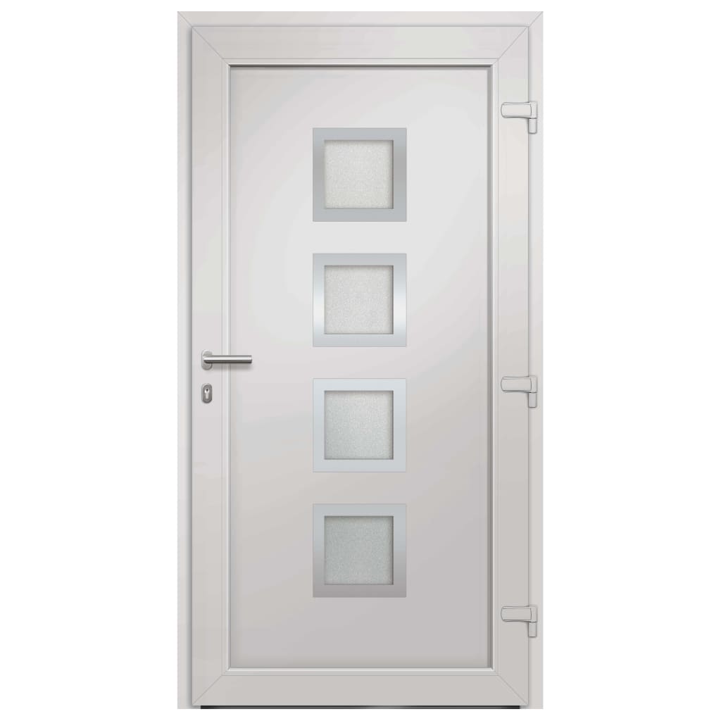 vidaXL Drzwi wejściowe zewnętrzne, antracytowe, 88 x 200 cm