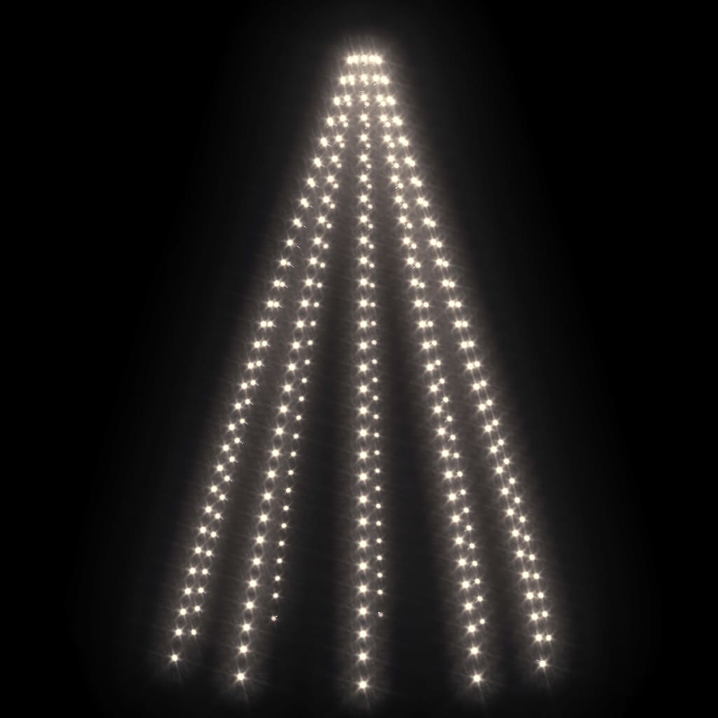 vidaXL Siatka lampek choinkowych, 300 zimnych białych diod LED, 300 cm