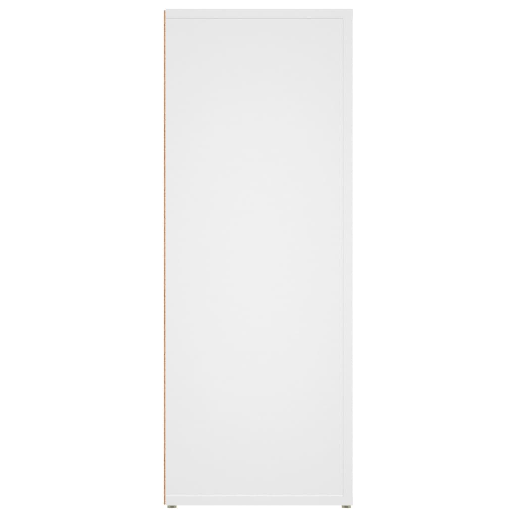 vidaXL Komoda, biała, 80x30x80 cm, materiał drewnopochodny