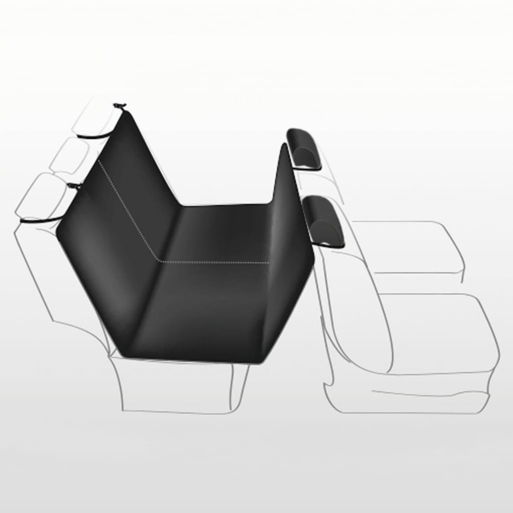 TRIXIE Pokrowiec na tylne siedzenie, 145x160 cm, rozpinany, czarny