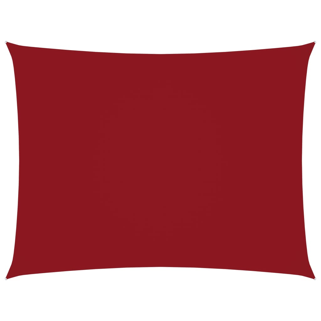 vidaXL Prostokątny żagiel ogrodowy z tkaniny Oxford, 6x7 m, czerwony
