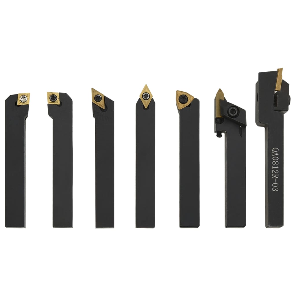 vidaXL Zestaw 12 noży tokarskich indeksowanych, 8x8 mm, 60 mm