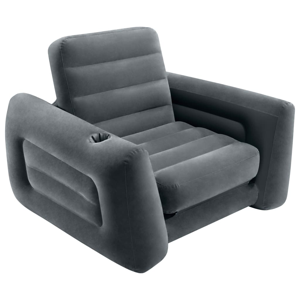 Intex Rozkładany fotel, 117x224x66 cm, ciemnoszary