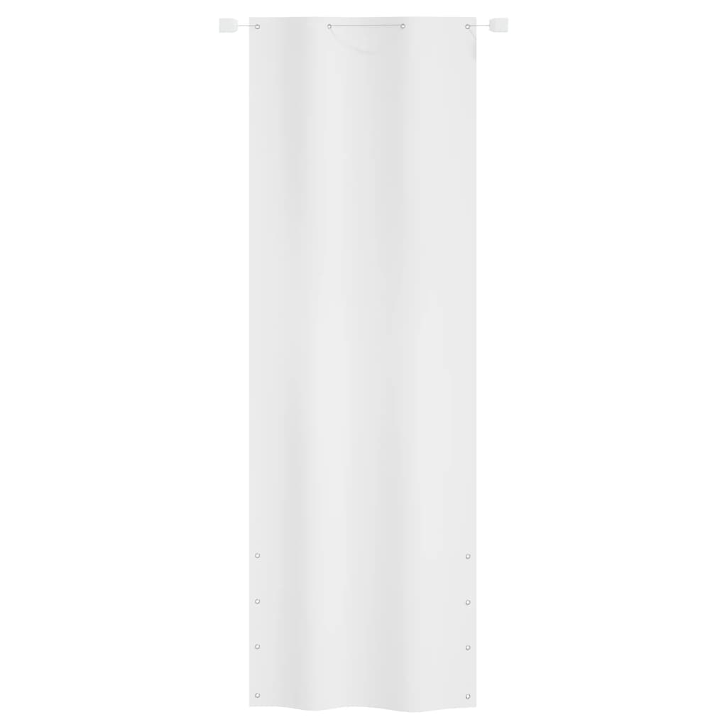 vidaXL Parawan balkonowy, biały, 80x240 cm, tkanina Oxford
