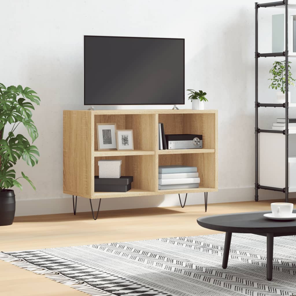 vidaXL Szafka TV, dąb sonoma, 69,5x30x50 cm, materiał drewnopochodny