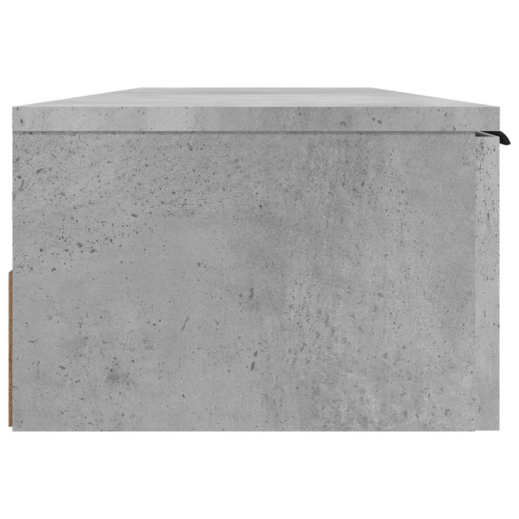 vidaXL Szafka wisząca, szarość betonu, 102x30x20 cm