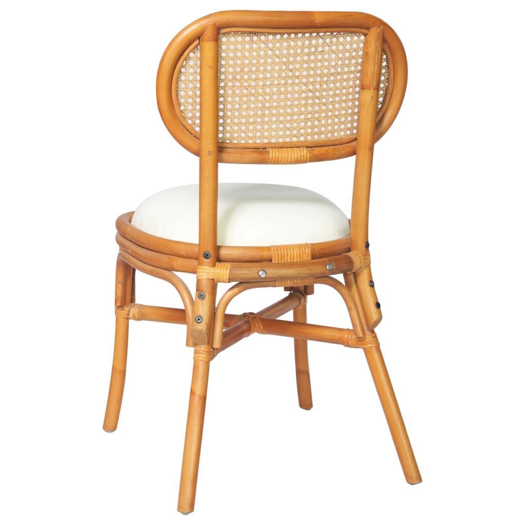 vidaXL Krzesła stołowe, 4 szt., jasnobrązowe, lniane