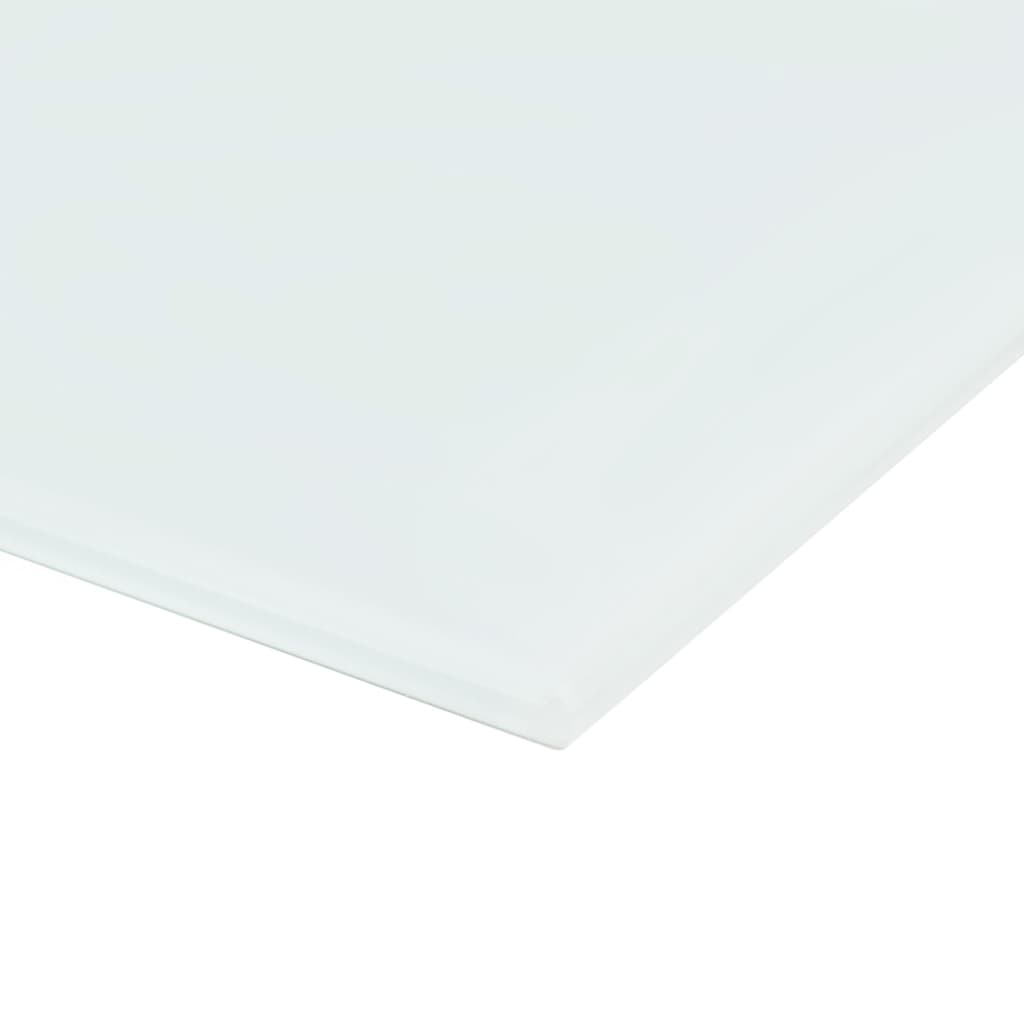 vidaXL Ścienna tablica magnetyczna, szklana, biała, 100 x 60 cm
