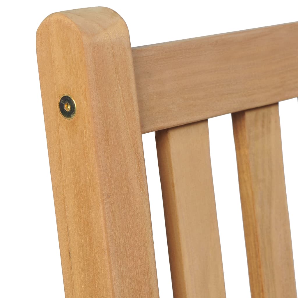 vidaXL Krzesła ogrodowe 8 szt., z szarymi poduszkami, drewno tekowe