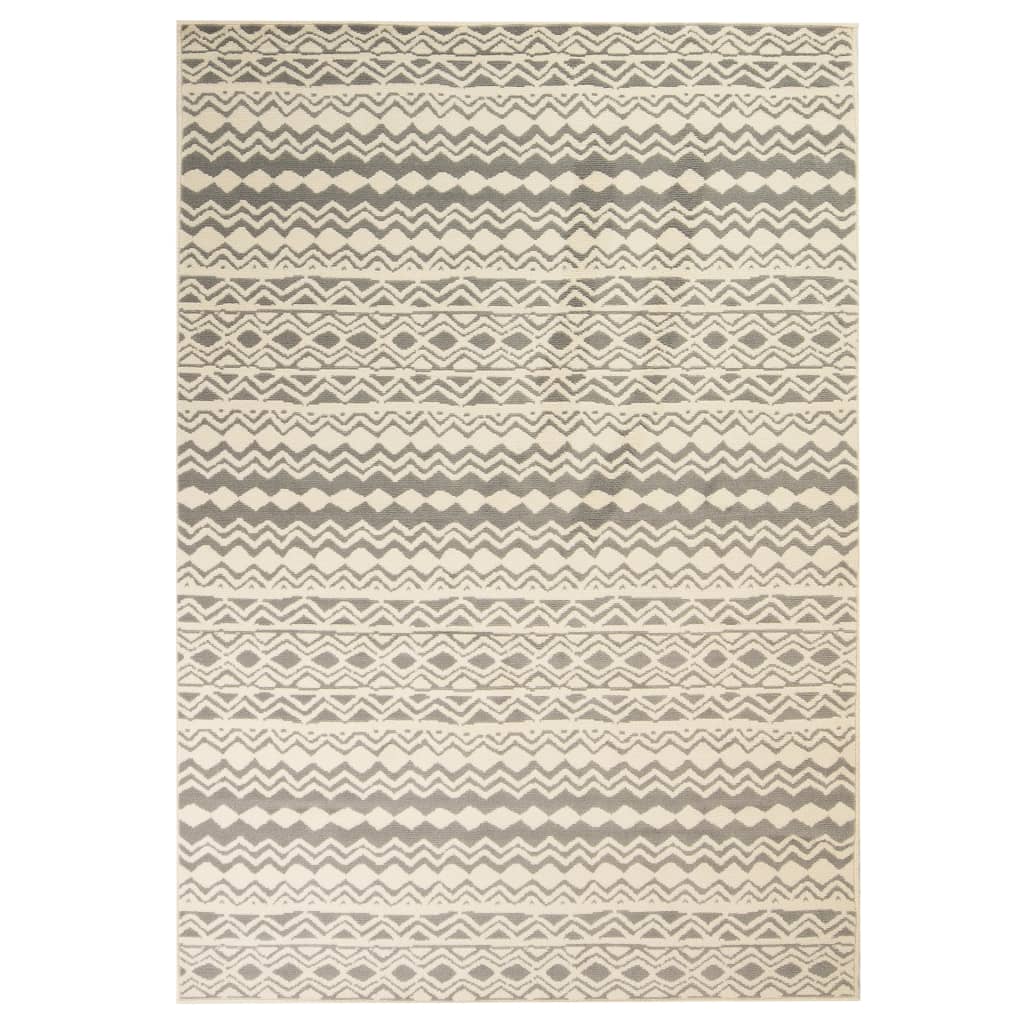 vidaXL Nowoczesny dywan we wzór tradycyjny, 80x150 cm, beżowo-szary