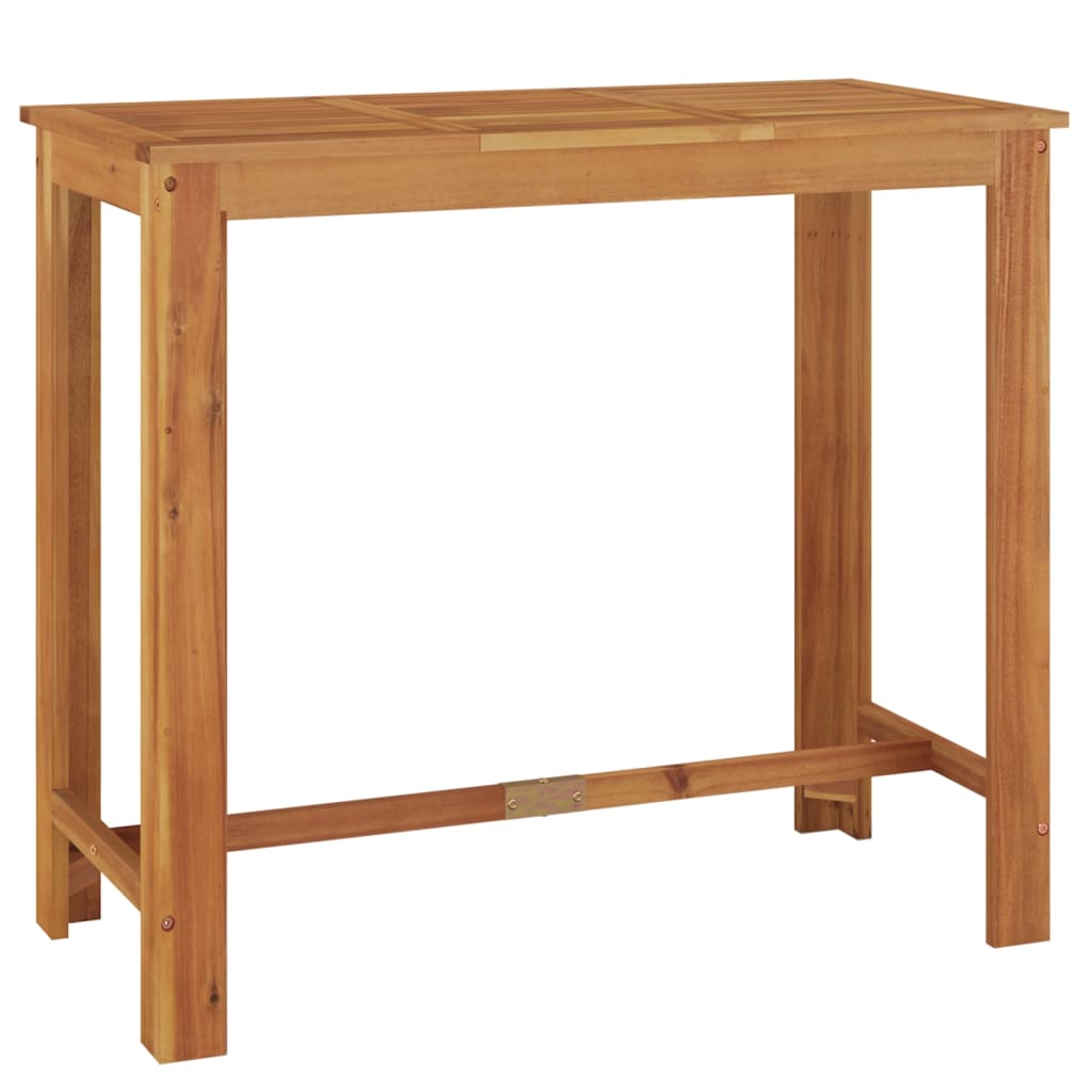 vidaXL Ogrodowy stolik barowy, 120x60x105 cm, lite drewno akacjowe