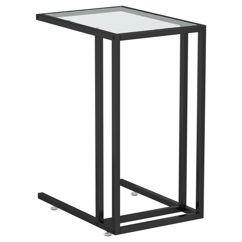 vidaXL Komputerowy stolik boczny, przezroczysty, 50x35x65 cm
