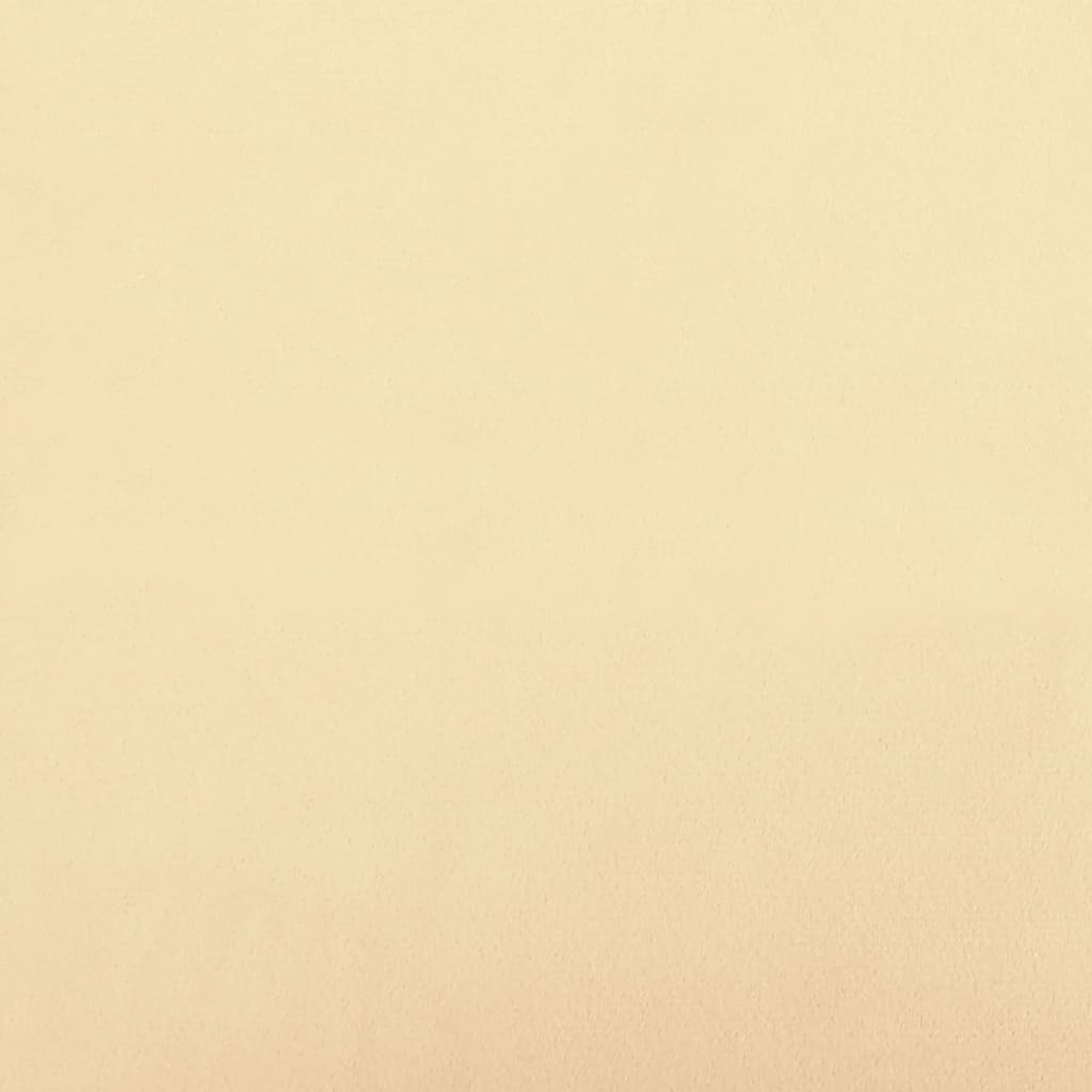 vidaXL Podnóżek, kremowy, 78x56x32 cm, tapicerowany aksamitem