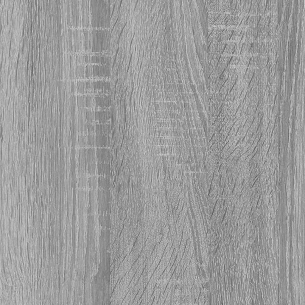 vidaXL Lustro łazienkowe, szary dąb sonoma, 60x10,5x37 cm