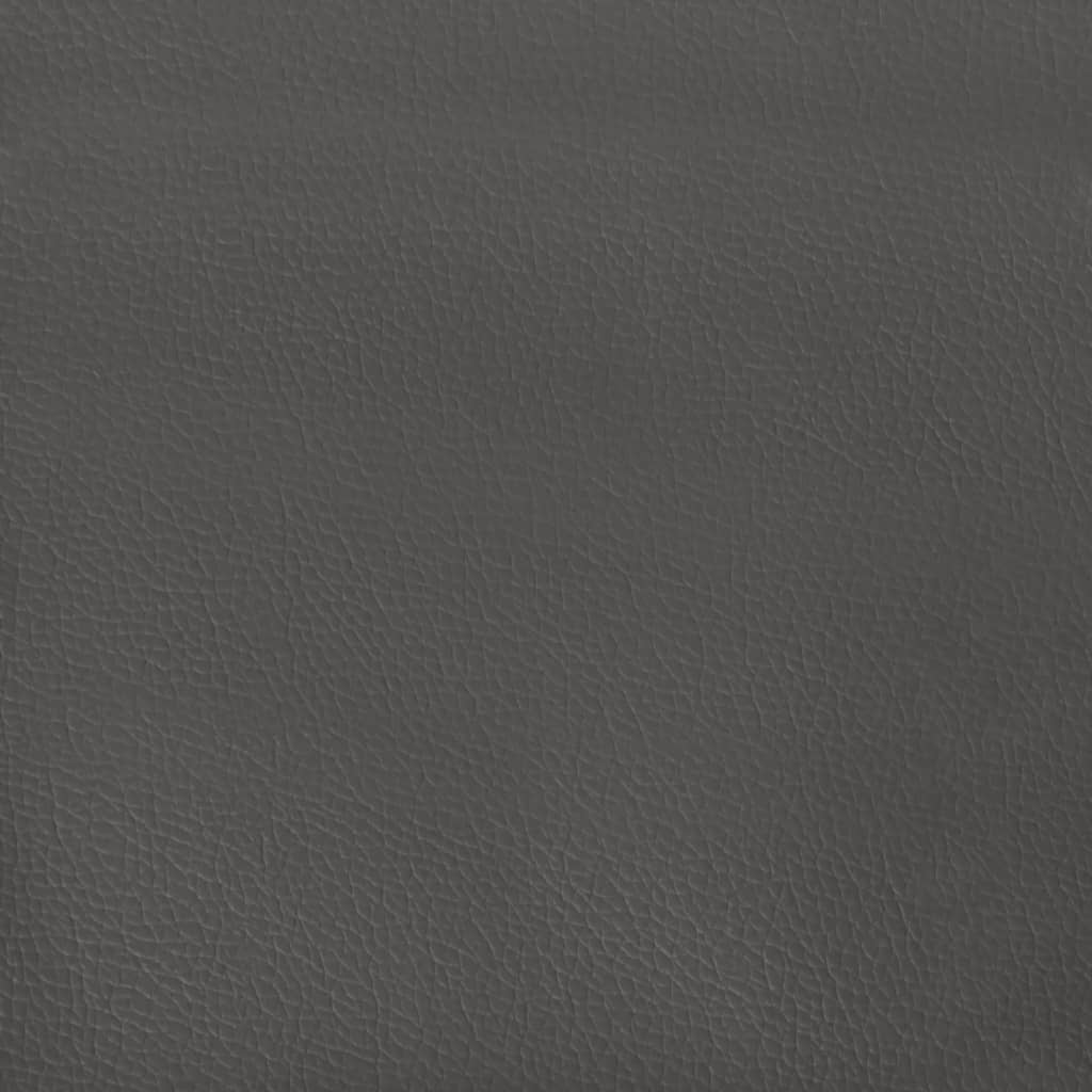 vidaXL Materac kieszeniowy, szary, 140x200x20 cm, sztuczna skóra