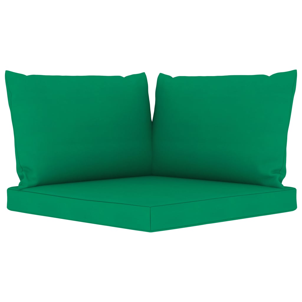vidaXL 9-cz. zestaw wypoczynkowy do ogrodu z poduszkami, zielony