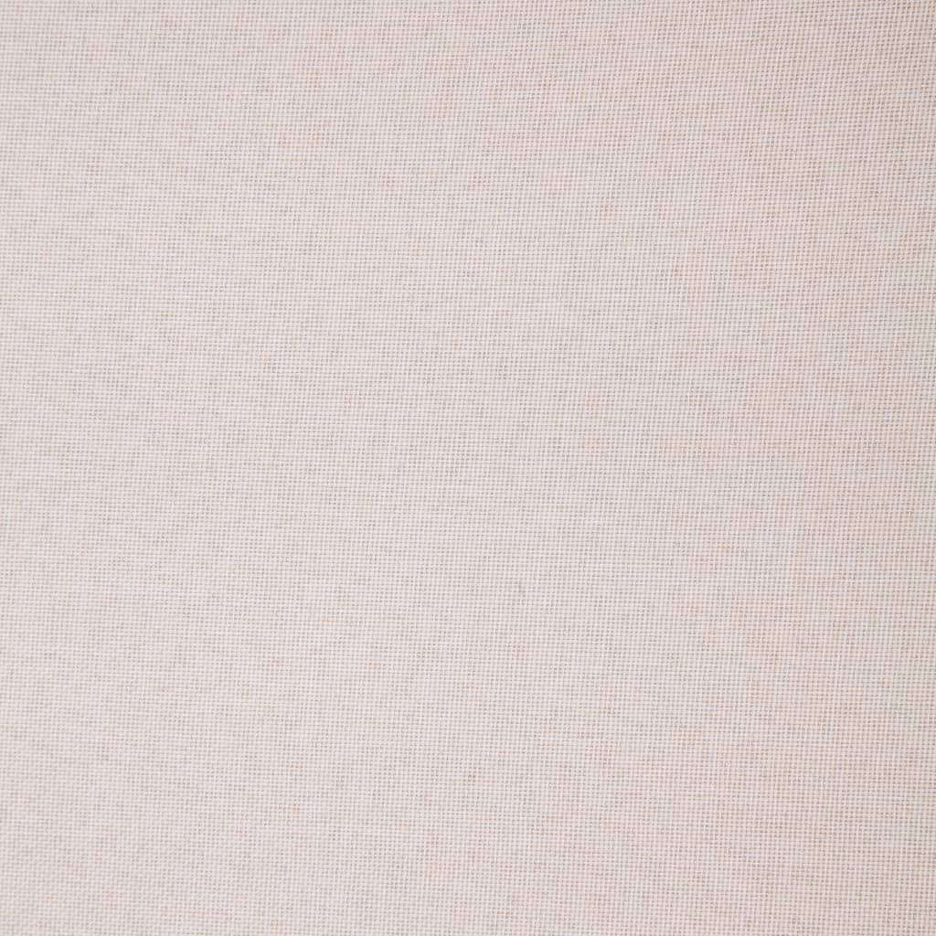 vidaXL Sofa 2-osobowa tapicerowana tkaniną, kremowa