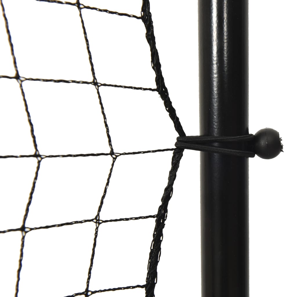 vidaXL Rebounder do piłki nożnej, czarny, 366x90x183 cm, HDPE